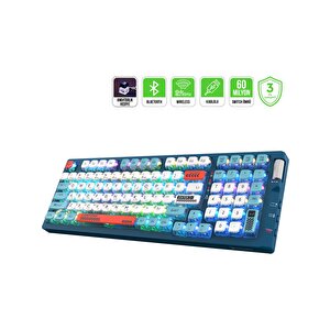 Sense Rgb Red Switch Kablosuz Mekanik Oyuncu Klavyesi