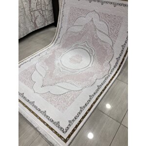 Dinarsu Halı Rüya 150x233 Ry 002 Pembe Beyaz Gold 4 M2 Halı