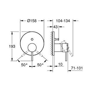 Grohe Atrio New Ankastre Banyo Bataryası - 24355da0