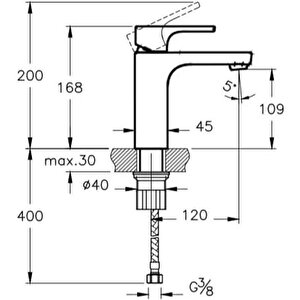 Sento Lavabo Bataryası - Üstten A42513