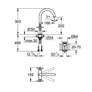 Lavabo Bataryası Atrio L-boyut - 21144al0