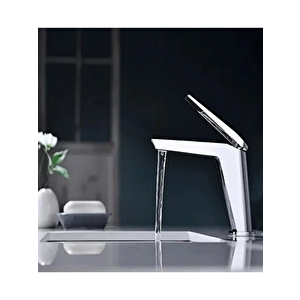 Modern Premium Lavabo Bataryası Sıcak-soğuk Girişli Krom