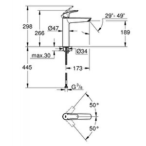 Grohe Eurosmart Tek Kumandalı Lavabo Bataryası Xl-boyut - 239712433
