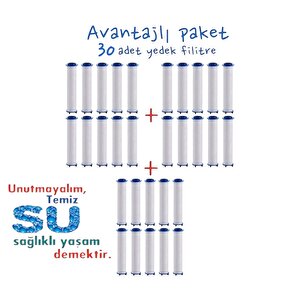 Kireç Önleyici Özellikli Duş Başlığı Filtresi 30 Adet (avantajlı Paket)