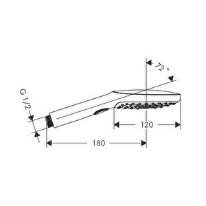Hansgrohe Raindance Select E 120 3jet El Duşu Bronz 26520140