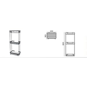 Taci̇ Üçlü 23x15 Metal Si̇yah-dkp10-030.4