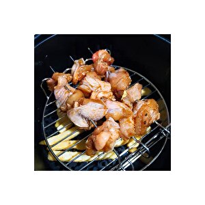 Airfryer Şiş Izgarası Xiaomi 3.5 Lt Ve Philips 4.1 Lt İle Uyumlu Hava Fritözü Şiş Izgarası 18 Cm