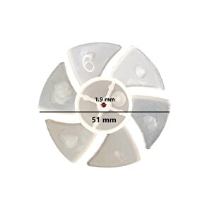 Dn7016 Uyumlu  Titan Saç Kurutma Makinesi Pervane 6 Kanat