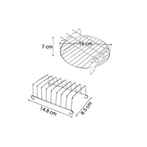 Philips Hd9720 - Hd9729, Hd9740 - Hd9749 Airfryer Izgara Ve Ekmek Kızartma Rafı Aksesuar