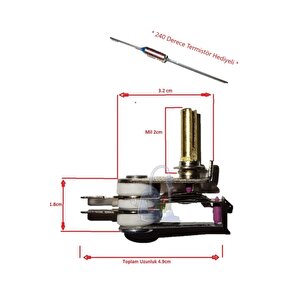 Fakir Tost Makinesi Termostat Mil Uzunluğu 2 Cm 10 Amper