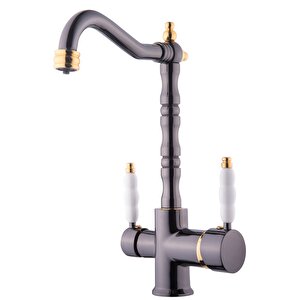 Rustik Arıtmalı Mutfak Bataryası Füme Gold