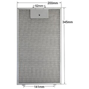 Esty 3471 Davlumbaz Tel Filtre 20x34,5 Cm