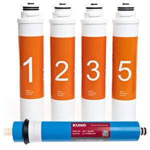 Wterlife Uyumlu Filtre 5 'li Lg Mebran Set Waterlife Su Arıtma Filtresi 1