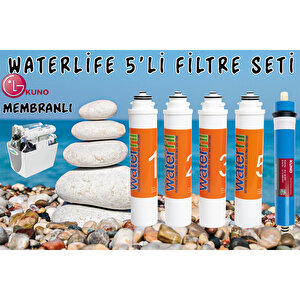 Wterlife Uyumlu Filtre 5 'li Lg Mebran Set Waterlife Su Arıtma Filtresi 1