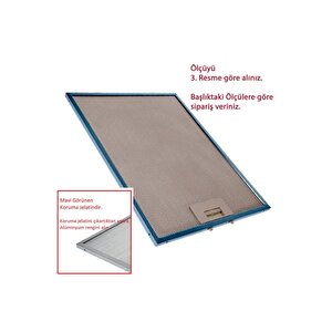 Ankastre Aspiratör Alüminyum Yağ Filtresi 264 Mm X 255 Mm