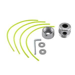 Motorlu Tırpan Çim Biçme Örümcek Kafa Misina İpi Yedeği Tan Tırpan Uyumlu Metal Aluminyum