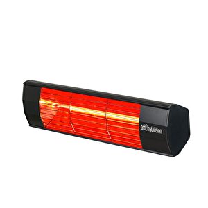 2000 Watt Halogen Black- Dış Mekan Isıtıcı Cafe Teras Balkon Açık Ve Yarı Açık Alanlar İçin