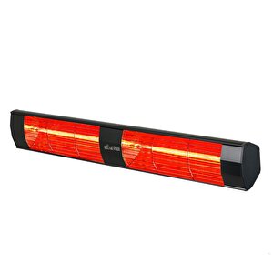 Halogen Black Twin 1500+1500=3000 Watt Dış Mekan Isıtıcı Balkon Teras Cafe