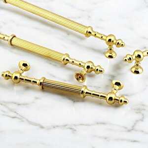 Kader Gold Metal Kulp 128 Mm- 12.8 Cm Mobilya Çekmece Mutfak Dolabı Dolap Kulpları Kulbu Kulpu Altın
