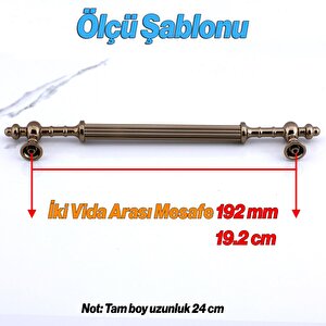Kader Bronz Metal Kulp 192 Mm- 19.2 Cm Mobilya Çekmece Mutfak Dolabı Dolap Kulpları Kulbu Kulpu