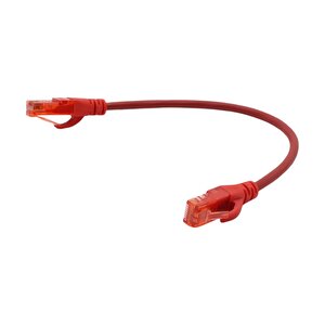 Di̇gi̇tus Patch Cord Utp Cat6 0.25 Mt Red 10'lu Paket