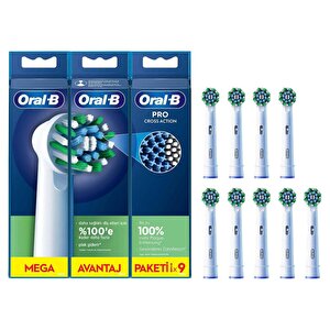 Oral-b Pro Cross Action 9'lu Diş Fırçası Yedek Başlığı Eb50