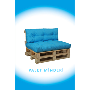 İç Ve Dış Mekan Palet Minderi, Balkon Minderi, Oturma Ve Yer Minderi 2 Li Turkuaz Turkuaz