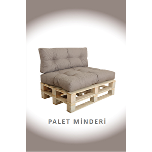Evoke İç Ve Dış Mekan Palet Minderi, Balkon Minderi, Oturma Ve Yer Minderi 2 Li A.gri