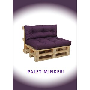 İç Ve Dış Mekan Palet Minderi, Balkon Minderi, Oturma Ve Yer Minderi 2 Li Mor Mor