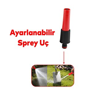Hortum Sprey Sulama Tabancası Başlığı Seti 4 Parça Bahçe Çeşme Musluk Bağlantı Adaptörü Aparatı