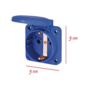 Tekli Pano Prizi Monofaze Topraklı Priz Kare Fiş Kablosuz Klemensli 220 V Trafo Kombinasyon Panosu