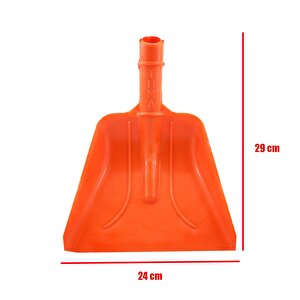 Tuna Plastik Faraş Kürek Turuncu 24 Cm
