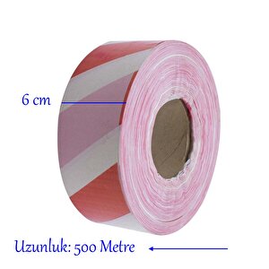 Emniyet Şeridi İkaz Uyarı Uyarıcı Bandı 500 Metre Bant En 6 Cm İnşaat Kaza Olay Yeri Otopark Konut