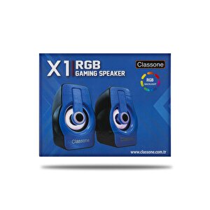 X1 Rgb Gaming Hoparlör Blue