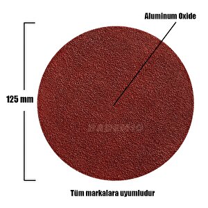 10 Adet 125 Mm Cırt Zımpara Kağıdı 220 Kum Avuç İçi El Zımparaları Spiral Taşlama