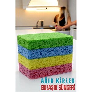 Transformacion Ağır Kirli Bulaşık Süngeri Bulaşık Ovalama Pedi 4 Adet 720865
