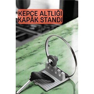 Transformacion Kaşıklık Tencere Kapağı Standı Kirli Kaşıklık Kepçe Altlığı Düzenleyici 720862