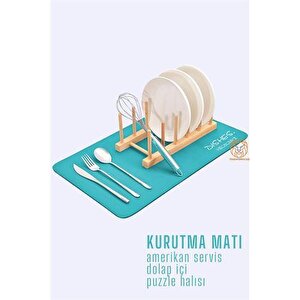 Transformacion Bulaşık Durulama Kurutma Matı Süzücü Emici D.reohouri Design 720683