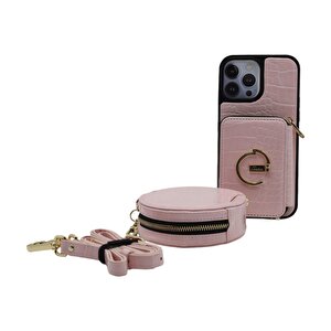 Iphone 13 Pro Max 3'lü Set Kilif  Pembe Joko Ermes