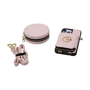 Iphone 13 Pro Max 3'lü Set Kilif  Pembe Joko Ermes