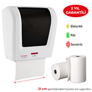 Mulpex Sensörlü Fotoselli Otomatik Kağıt Havlu Makinesi 21 Cm. Beyaz
