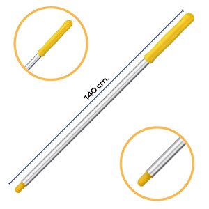 Premium Kalite Alüminyum Eloksallı Sap, Vidalı 140 Cm. Sarı