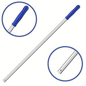 Premium Kalite Alüminyum Eloksallı Sap, Delikli 140 Cm. Mavi