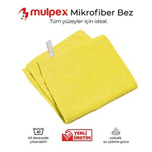 Mikrofiber Genel Temizlik Bezi Sarı 40x40 Cm.