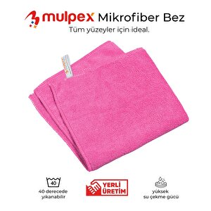 Mikrofiber Genel Temizlik Bezi Pembe 40x40 Cm.
