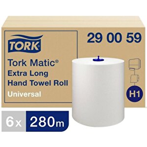 Tork Matic Hareketli Havlu Advanced 280 Mt. X 6 Rulo, 21 Cm., %100 Selüloz (290059)