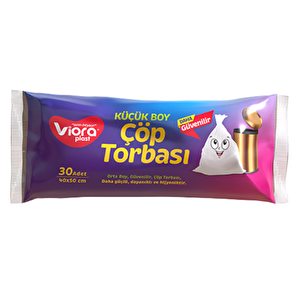 Vioraplast Küçük Boy Çöp Torbası 40x50 Cm. 1 Rulo