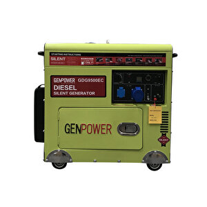 Gdg 9500 Ec Oto Model 8,8 Kva, Otomatik Dizel, Ses İzolasyon Kabinli, Transfer Panolu , Otomatik,tekerlekli, Monofaze  220 Volt Portatif Jeneratör
