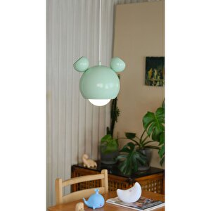 Mickey Mouse Çocuk Odası Sarkıt Avize Yeşil