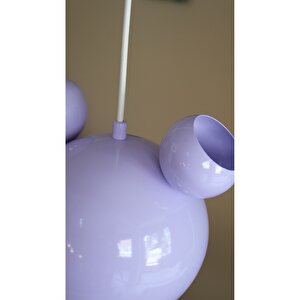Mickey Mouse Çocuk Odası Sarkıt Avize Lila